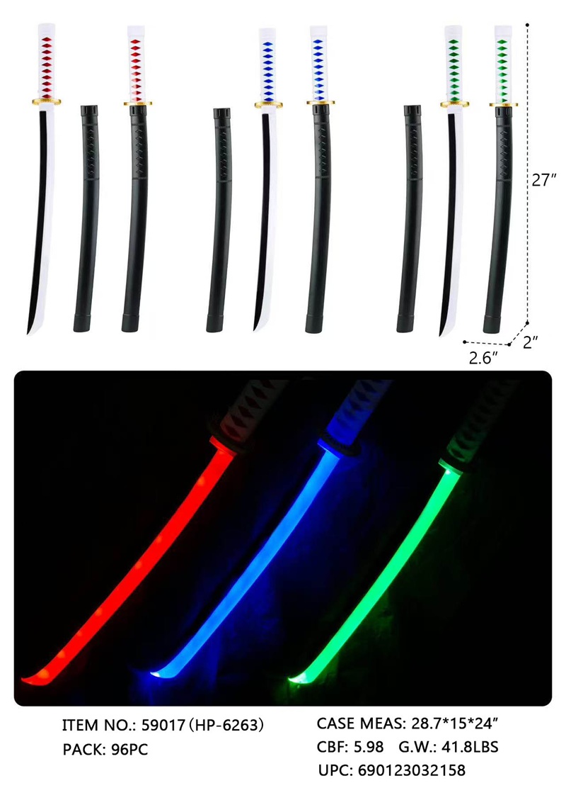 LED 27' Sword-Ninja w/black case